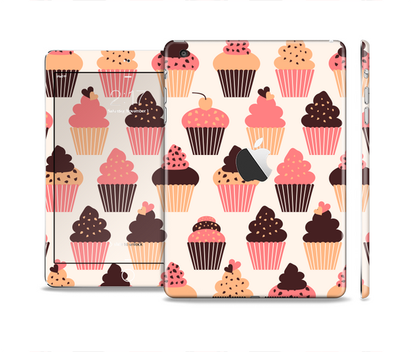  The Yummy Subtle Cupcake Pattern Skin Set for the Apple iPad Mini 4