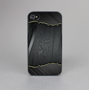 The Zig Zag Gray Wood Grain Skin-Sert for the Apple iPhone 4-4s Skin-Sert Case