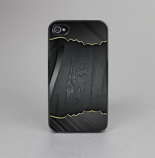 The Zig Zag Gray Wood Grain Skin-Sert for the Apple iPhone 4-4s Skin-Sert Case