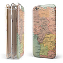 The Zoomed In Africa Map iPhone 6/6s or 6/6s Plus 2-Piece Hybrid INK-Fuzed Case