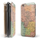 The Zoomed In Africa Map iPhone 6/6s or 6/6s Plus 2-Piece Hybrid INK-Fuzed Case