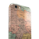 The Zoomed In Africa Map iPhone 6/6s or 6/6s Plus 2-Piece Hybrid INK-Fuzed Case