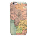 The Zoomed In Africa Map iPhone 6/6s or 6/6s Plus 2-Piece Hybrid INK-Fuzed Case