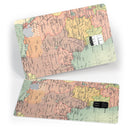 The Zoomed In Africa Map  - Premium Protective Decal Skin-Kit for the Apple Credit Card