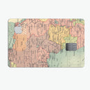 The Zoomed In Africa Map  - Premium Protective Decal Skin-Kit for the Apple Credit Card