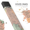 The Zoomed In Africa Map  - Premium Decal Protective Skin-Wrap Sticker compatible with the Juul Labs vaping device