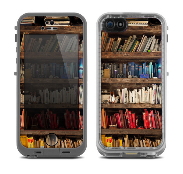 The Vintage Bookcase V1 Skin for the Apple iPhone 5c Fre LifeProof Case