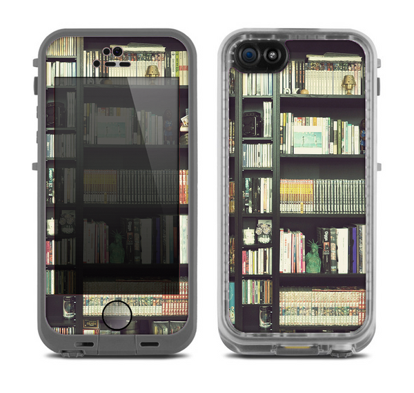 The Vintage Bookcase V2 Skin for the Apple iPhone 5c Fre LifeProof Case