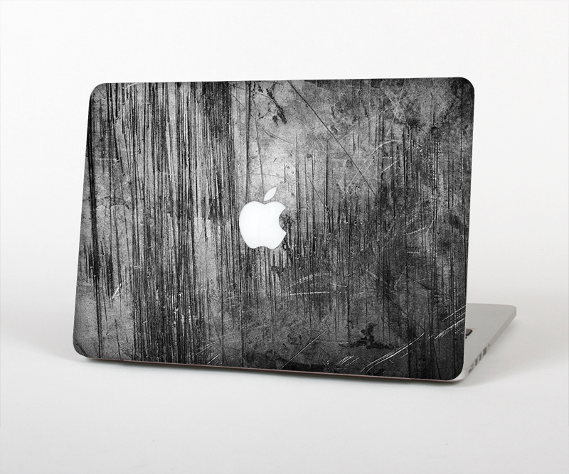 The Grunge Scratched Metal Skin Set for the Apple MacBook Pro 15" with Retina Display