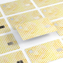 The yellow Grunge Micro Triangles  - Premium Protective Decal Skin-Kit for the Apple Credit Card