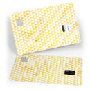The yellow Grunge Micro Triangles  - Premium Protective Decal Skin-Kit for the Apple Credit Card