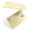 The yellow Grunge Micro Triangles  - Premium Protective Decal Skin-Kit for the Apple Credit Card