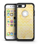 The yellow Grunge Micro Triangles  - iPhone 7 or 7 Plus Commuter Case Skin Kit