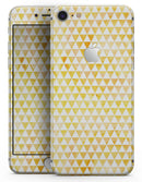The yellow Grunge Micro Triangles  - Skin-kit for the iPhone 8 or 8 Plus