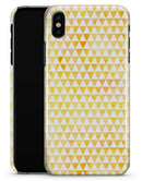 The yellow Grunge Micro Triangles  - iPhone X Clipit Case