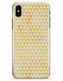 The yellow Grunge Micro Triangles  - iPhone X Clipit Case