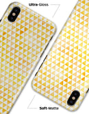 The yellow Grunge Micro Triangles  - iPhone X Clipit Case