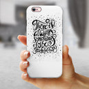 There Is Always Something To Be GrateFul For iPhone 6/6s or 6/6s Plus 2-Piece Hybrid INK-Fuzed Case