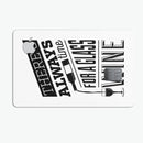 Theres Always Time For A Glass Of Wine - Premium Protective Decal Skin-Kit for the Apple Credit Card
