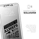 Theres Always Time For A Glass Of Wine - Protective Skin Wrap & Decal – Compatible with iPhone SE to iPhone 17 Pro Max (All Models)