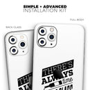 Theres Always Time For A Glass Of Wine - Protective Skin Wrap & Decal – Compatible with iPhone SE to iPhone 17 Pro Max (All Models)