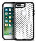 Thin Slate Black Zig Zags - iPhone 7 Plus/8 Plus OtterBox Case & Skin Kits