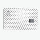 Thin Slate Black Zig Zags - Premium Protective Decal Skin-Kit for the Apple Credit Card
