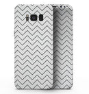 Thin Slate Black Zig Zags - Samsung Galaxy S8 Full-Body Skin Kit