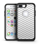 Thin Slate Black Zig Zags - iPhone 7 or 7 Plus Commuter Case Skin Kit