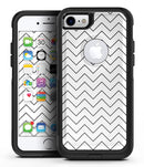 Thin Slate Black Zig Zags - iPhone 7 or 8 OtterBox Case & Skin Kits