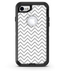 Thin Slate Black Zig Zags - iPhone 7 or 8 OtterBox Case & Skin Kits