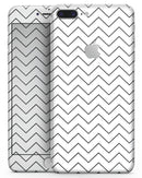 Thin Slate Black Zig Zags - Skin-kit for the iPhone 8 or 8 Plus