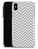 Thin Slate Black Zig Zags - iPhone X Clipit Case