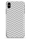 Thin Slate Black Zig Zags - iPhone X Clipit Case