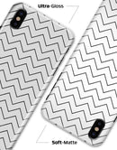 Thin Slate Black Zig Zags - iPhone X Clipit Case