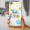 Think Positive iPhone 6/6s or 6/6s Plus 2-Piece Hybrid INK-Fuzed Case