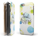Think Positive iPhone 6/6s or 6/6s Plus 2-Piece Hybrid INK-Fuzed Case
