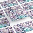 Tie-Dyed Aztec Elephant Pattern V2 - Premium Protective Decal Skin-Kit for the Apple Credit Card