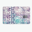Tie-Dyed Aztec Elephant Pattern V2 - Premium Protective Decal Skin-Kit for the Apple Credit Card