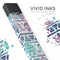 Tie-Dyed Aztec Elephant Pattern V2 - Premium Decal Protective Skin-Wrap Sticker compatible with the Juul Labs vaping device