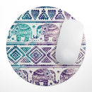 Tie-Dyed Aztec Elephant Pattern V2// WaterProof Rubber Foam Backed Anti-Slip Mouse Pad for Home Work Office or Gaming Computer Desk