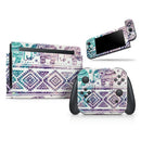 Tie-Dyed Aztec Elephant Pattern V2 // Skin Decal Wrap Kit for Nintendo Switch Console & Dock, Joy-Cons, Pro Controller, Lite, 3DS XL, 2DS XL, DSi, or Wii - Vinyl Skin Wrap for Nintendo Switch 2, OLED, Lite, Pro Controller, Wii & Classic Handhelds