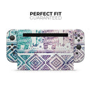 Tie-Dyed Aztec Elephant Pattern V2 // Skin Decal Wrap Kit for Nintendo Switch Console & Dock, Joy-Cons, Pro Controller, Lite, 3DS XL, 2DS XL, DSi, or Wii - Vinyl Skin Wrap for Nintendo Switch 2, OLED, Lite, Pro Controller, Wii & Classic Handhelds
