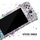 Tie-Dyed Aztec Elephant Pattern V2 // Skin Decal Wrap Kit for Nintendo Switch Console & Dock, Joy-Cons, Pro Controller, Lite, 3DS XL, 2DS XL, DSi, or Wii - Vinyl Skin Wrap for Nintendo Switch 2, OLED, Lite, Pro Controller, Wii & Classic Handhelds