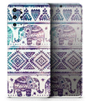 Tie-Dyed Aztec Elephant Pattern V2 - Premium Vinyl Skin Decal for Samsung Galaxy S25 Ultra, S24, S23, S22 & All Galaxy S Models