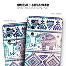 Tie-Dyed Aztec Elephant Pattern V2 - Premium Vinyl Skin Decal for Samsung Galaxy S25 Ultra, S24, S23, S22 & All Galaxy S Models