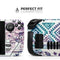 Tie-Dyed Aztec Elephant Pattern V2 // Full Body Skin Decal Wrap Kit for the Steam Deck handheld gaming computer