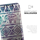 Tie-Dyed Aztec Elephant Pattern V2 - Protective Skin Wrap & Decal – Compatible with iPhone SE to iPhone 17 Pro Max (All Models)