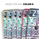 Tie-Dyed Aztec Elephant Pattern V2 - Protective Skin Wrap & Decal – Compatible with iPhone SE to iPhone 17 Pro Max (All Models)