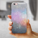 Tie Dye Unfocused Glowing Orbs of Light iPhone 6/6s or 6/6s Plus 2-Piece Hybrid INK-Fuzed Case